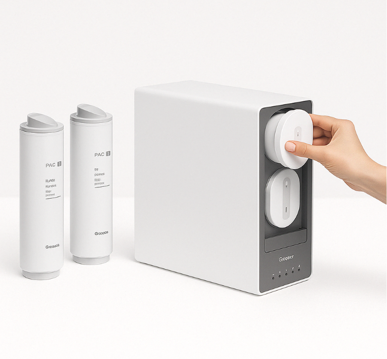 osmose systeem grijs wit